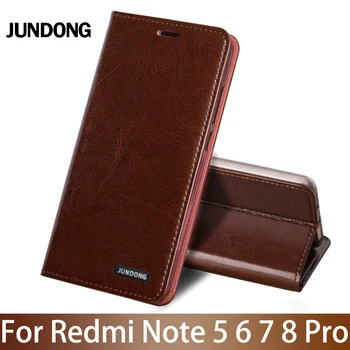 

Flip Phone Case For Xiaomi Redmi Note 5 5A 6 7 8 Pro note 3 4X 4 Case For redmi 4x 5 plus 6 6a 7 7a 8 8a Oil wax skin slot Cover