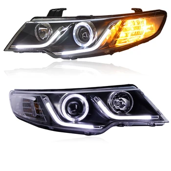 

For KIA Forte Cerato LED Head Lamp Bi-Xenon Projector Lens 2009-2014 Year LED Headlights With Daytime Running Light