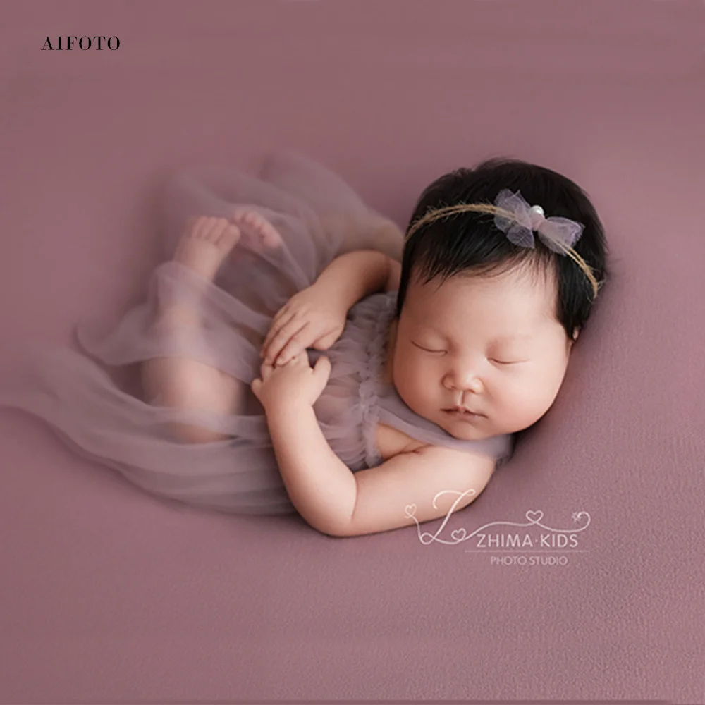 Newborn Photography Props Outfits Sling Skirt Set Mesh Dress Headband for Baby Fotografia Accessories Studio Shooting Photo Prop maternity photography props dress golden glittering sequin mesh gown for pregnant women photo shoot pregnancy prop accessories
