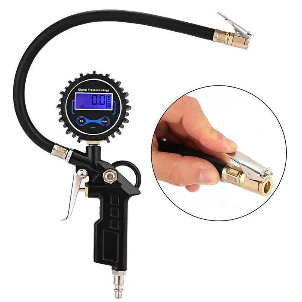 

New Digital Car Truck Vehicle Air Tire Pressure Inflator Gauge LCD Dial Meter Test Car Tire Pressure Gauge Meter High Quality