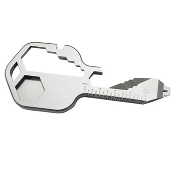 

24-in-1 Keychain Multi-function Portable Key Tool Versatile Outdoor Mini Bottle Tool Stainless Steel Screwdriver Bottle Opener