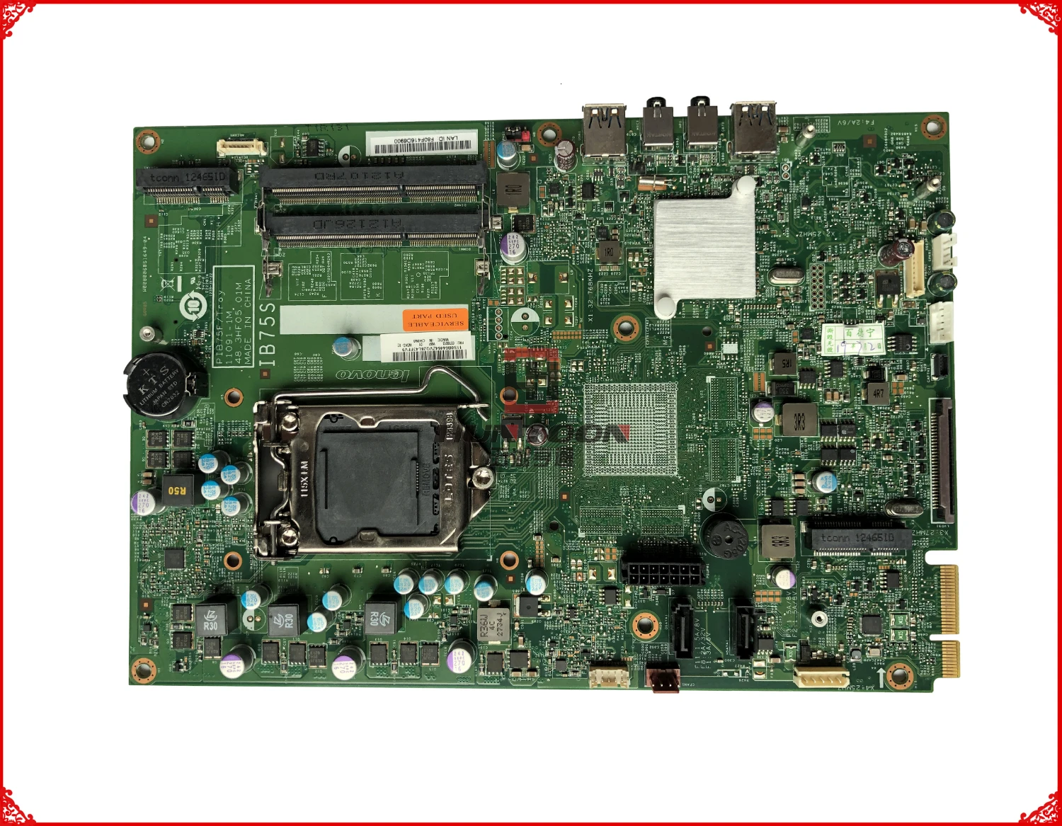 Подлинная материнская плата для lenovo ThinkCentre Edge 92Z LGA1155 FRU: 03T6613 PIB75F 11091-1M IB75S 48.3hf0501m