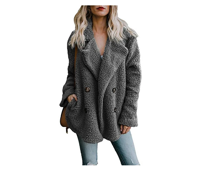 Gentillove женское винтажное пальто, Женское зимнее теплое мягкое плюшевое пальто, элегантные куртки из искусственного меха, повседневное меховое пушистое плюшевое пальто