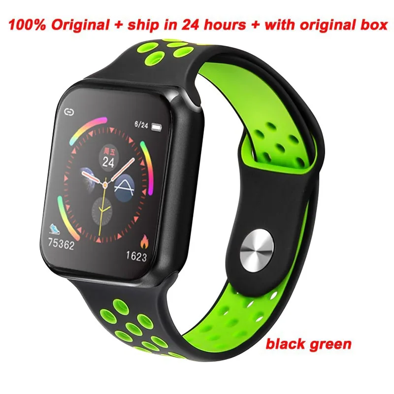 Greentiger, водонепроницаемые, F9, умные часы для мужчин, кровяное давление, кислород, пульсометр, фитнес-трекер, F8 Plus, умные часы VS B57 S226 - Цвет: black green