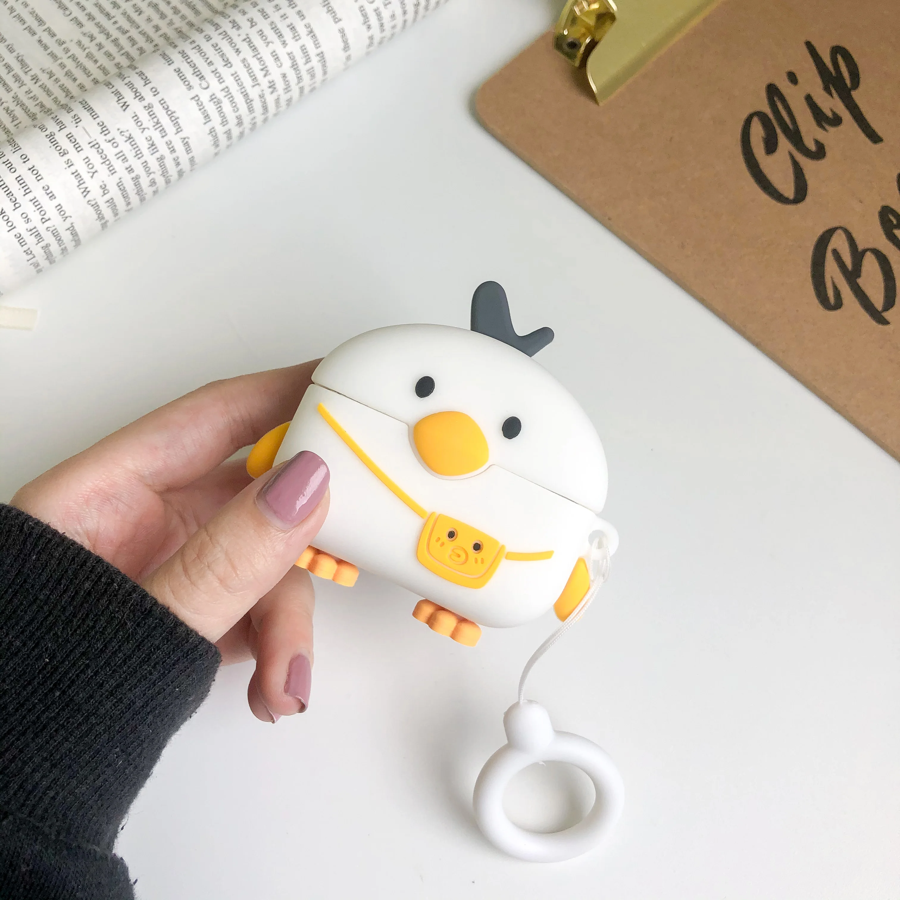 

Cartoon Earphone Cases for EDIFIER V02 Case Cute Duck Funny Shockproof Silicone Headphone Case for XEMAI X3 Case Cover Fundas