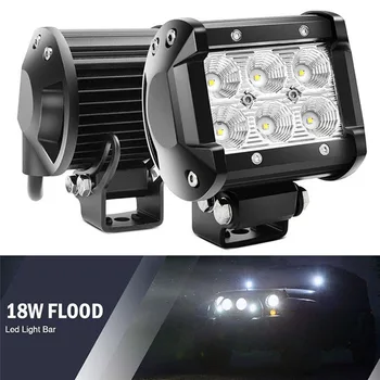 

2Pcs/lot 18W Car Led Light Bar Work Light Lamp Chip LED 4" Motorcycle Tractor Boat Off Road Truck