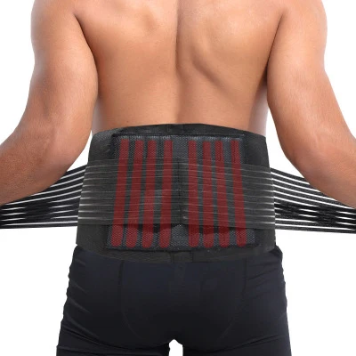 

Maxairms 1PCS Lumbar Support Waist Pain Back Injury Supporting Brace For Fitness Weightlifting Belts Sports Safety Corrector