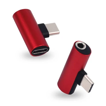 

2 In 1 Type C To 3.5mm Jack Earphone Charging Converter USB Type-C Audio Adapter for Xiaomi 6 Huawei P10 Mate 20 Type C Phones