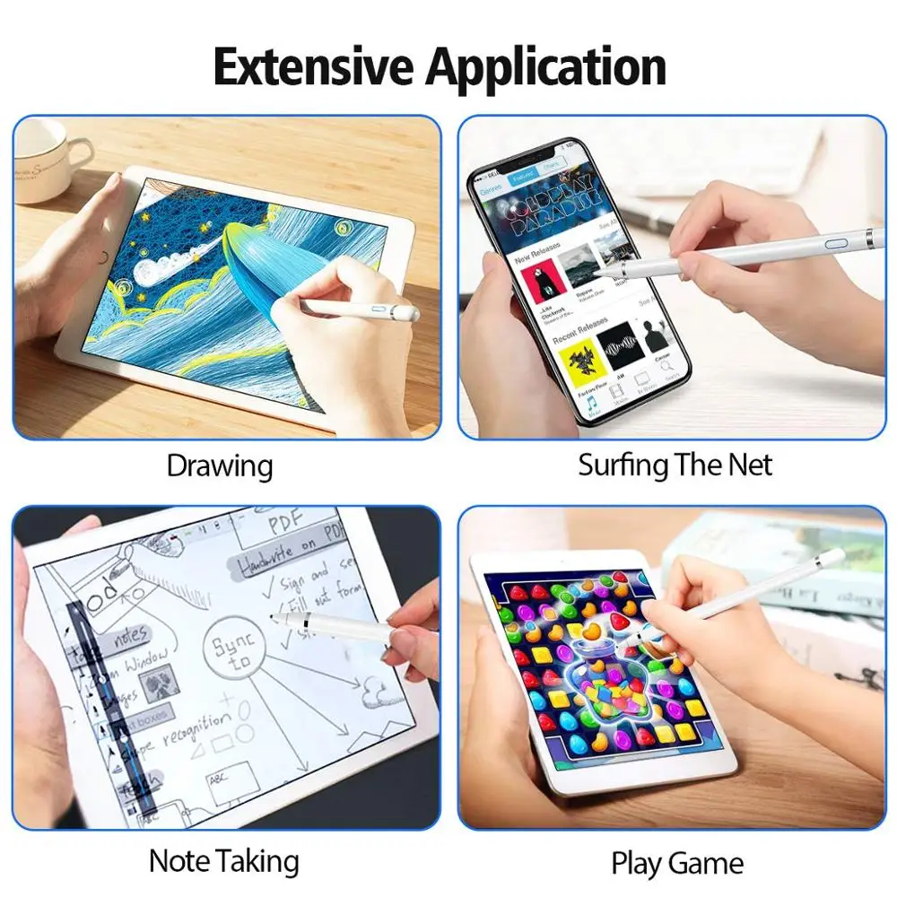 Stylus pen For Apple iPad Pro 11 12.9 10.5 9.7 Apple Smart touch pencil 2 for Air 3 mini 4 5 Huawei tablet ipad 10.2 accessories