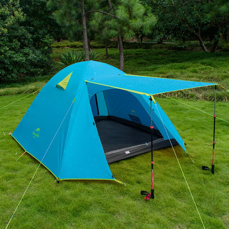 Naturehike наружная палатка Двойная алюминиевая ремка для телефона стержень 3-4 человек водостойкая Палатка от производителя Прямая Custo