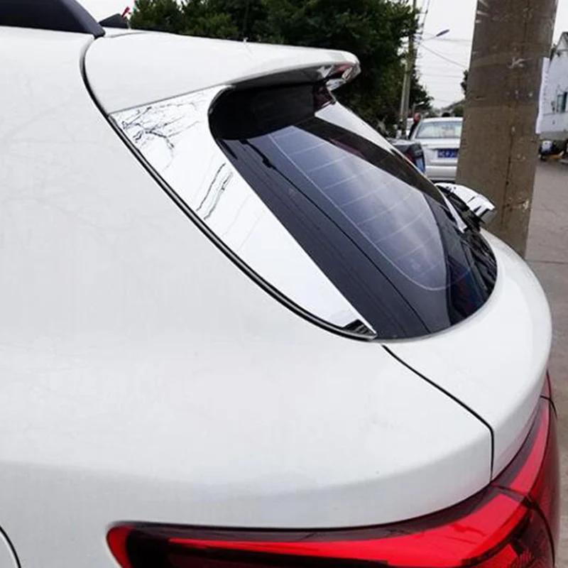 Car Exterior Rear Tail Window Triple-cornered Cover Trim Styling Stickers for KIA KX CROSS ABS Accessories