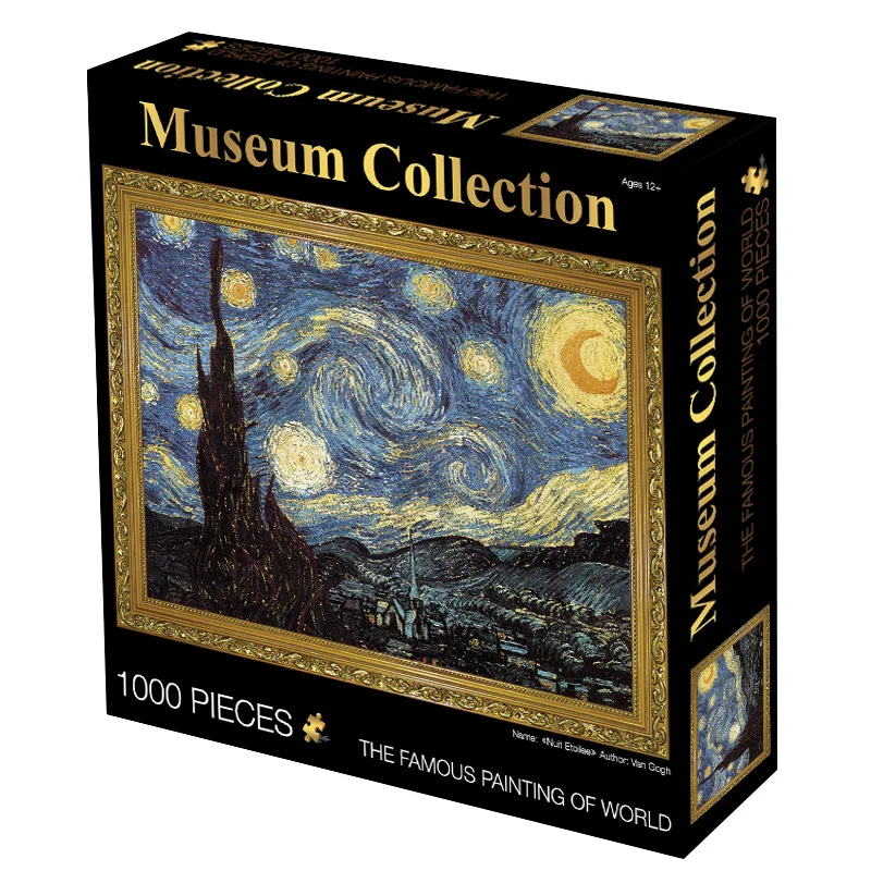 Adults 1000 pieces Puzzle Vintage Painting Beautiful World Jigsaw Piece Paper Educational Toy Brithday Gift | Игрушки и хобби