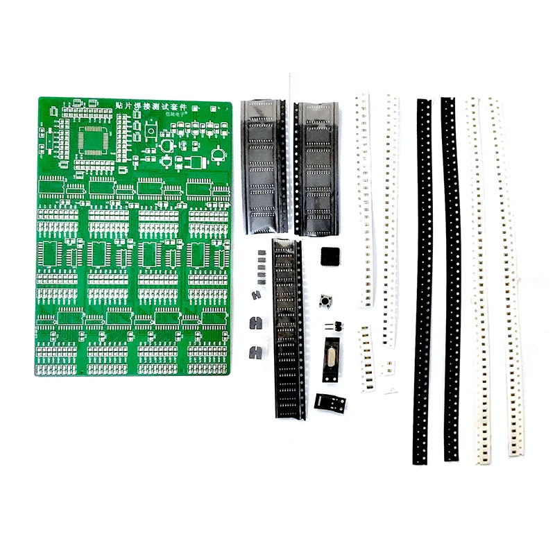 High-strength Practice Board Skill Contest PCB Soldering 300 SMD Component Soldering Test Kits
