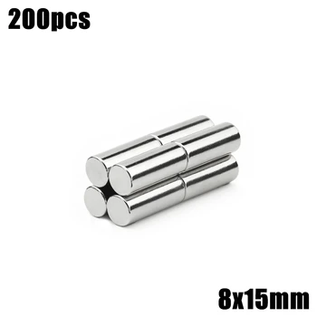 

8x15 mm Neodymium Magnet 200pcs Mini Small Magnet Strong Powerful Permanent NdFeB Super Strong Powerful Magnetic