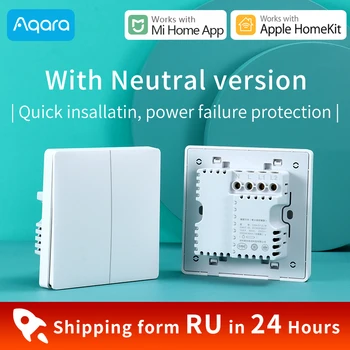 

Aqara Smart wall Switch Mi Smart Home Wireless Key light Switch ZigBee Connection Yeelight Colorful LED Bulb work with Mi home