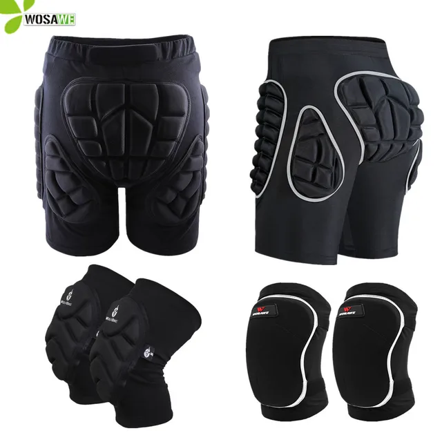 US $9.99 WOSAWE Hip Butt Protective Short Pad Ski Skate Snowboard Skiing Shorts Roller Padded Protection Gea