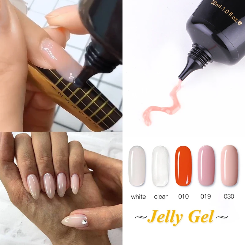 MSHARE Jelly Builder Nail Extension Gel UV Pink Clear Camouflage Nail