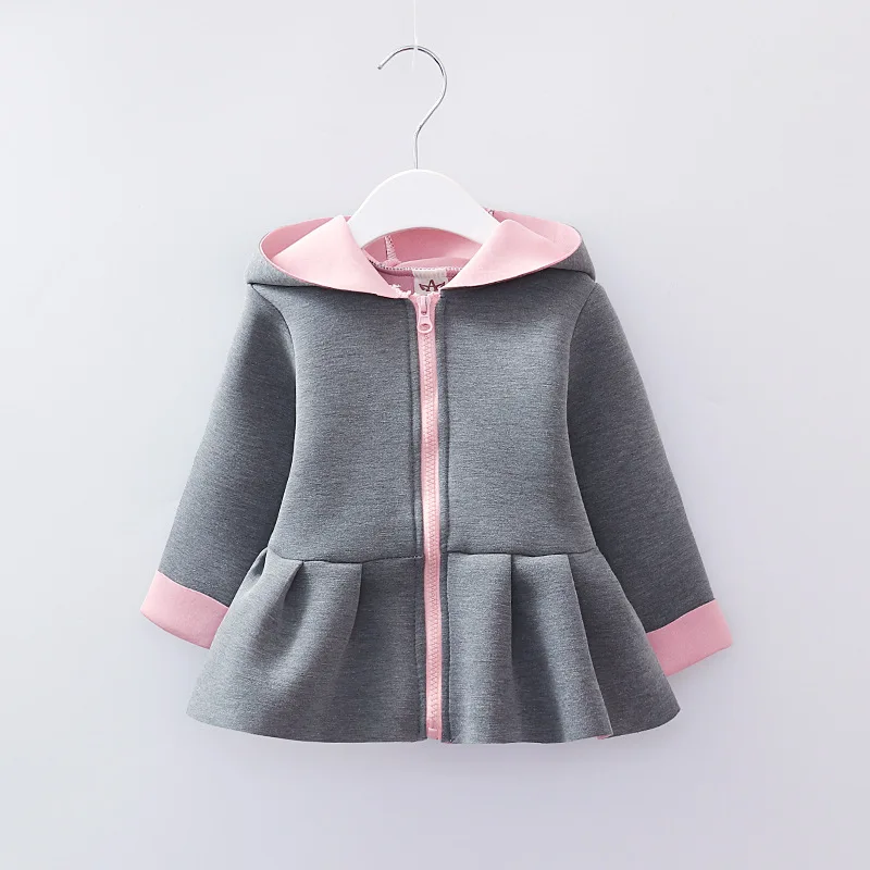 

Tops Half Female Baby Spring And Autumn Cool Coat 0-1 to 2-3-Year-Old Girl Spring Clothing One Week CHILDREN'S Clothes Childrens