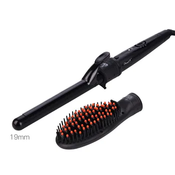 

Hair Curler 19mm for Both Wet and Dry Use with Hair Brush Comb for Hair Straightener with Temperature Adjusted 30