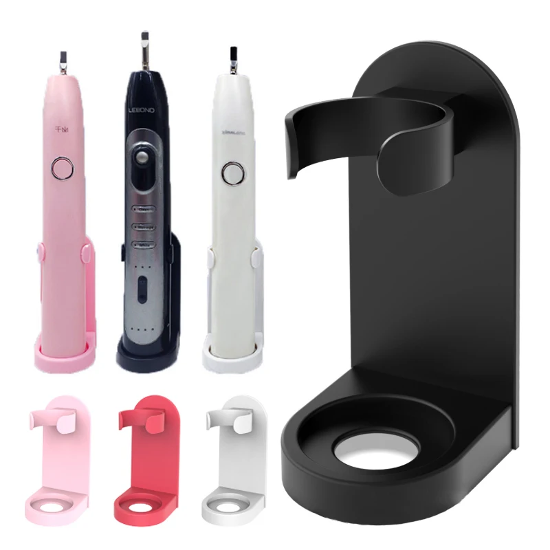 Soporte para cepillo de dientes sin huellas, organizador de cepillos de dientes eléctrico creativo, montado en la pared, ahorro de espacio, accesorios de baño