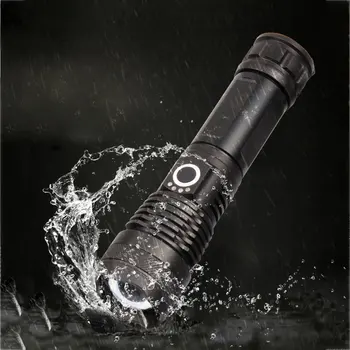 

P50 Strong Photoelectric Display Led Long-Range P70 Telescopic Zoom Night Fishing Usb Charging Light Flashlight Drop Shipping