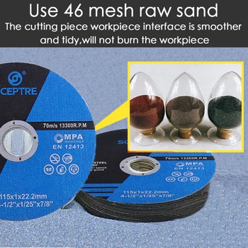 

50Pcs 115mm Cutting Wheel Grinding Wheel Metal Stainless Steel Cutting Disc For Angle Grinder Saw Grinder Metal Cutting Tools