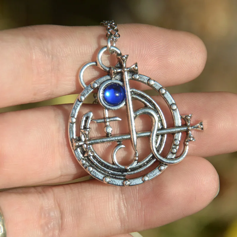 Готическое ожерелье с печатью Sigil of Lilith Сатана|Ожерелья подвеской| |