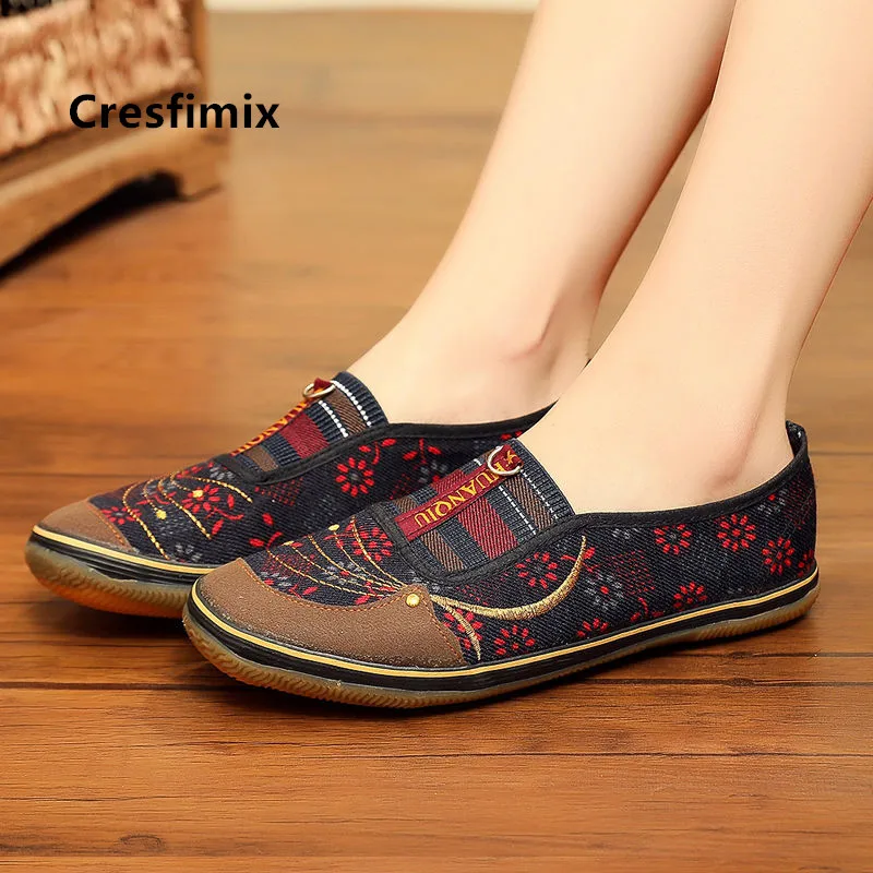 

Women Fashion Sweet Spring Slip on Flat Shoes Ladies Casual Floral Pattern Ballet Shoes Dance Flats Sapatilha Feminina E5806