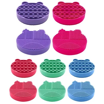 

Silicone Makeup Brush Storage Rack Organizer Automatic Adsorption Toothbrush Holder Tool Cosmetic Brush Bag Brushes Make Up Tool