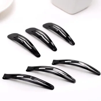 

48Pcs Pure Black Hair Clips Hair Decoration Accessories Barrette Hair Pins for Home Women Girls Size M Black