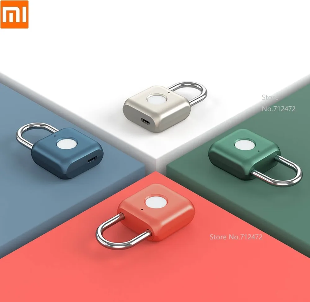 Xiaomi безопасности без ключа USB Перезаряжаемый биометрический дверной замок Умный Замок быстрая разблокировка полупроводниковый отпечаток пальца в виде чипа