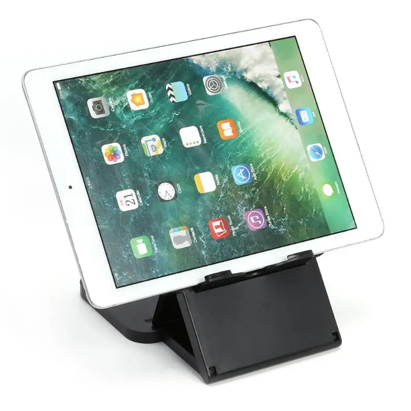 Folding Game Console Holder ABS Portable Stand Cradle Game controller Base For Nintendo Switch iPad Tablet Mobile Phone Black
