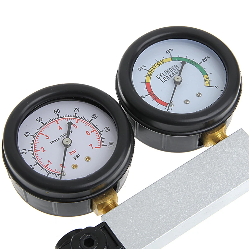 New Hot 1 Set Auto Cylinder Engine Leak Leakdown Tester Compression Gauge Diagnostic Detector New Hot 1 Set Auto Cylinder Engine Leak Leakdown Tester Compression Gauge Diagnostic Detector