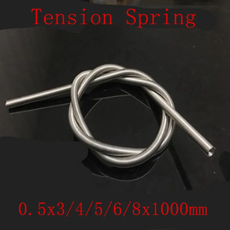 

1Pc 0.5*3/4/5*1000mm Stainless Steel Tension Spring Extension Spring Wire Diameter 0.5mm Out Diameter 3mm/4mm/5mm Length1000mm