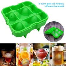 Форма «гольф» с 4 отверстиями, силиконовая форма для льда, ледяного виски, посуда для ресторанов