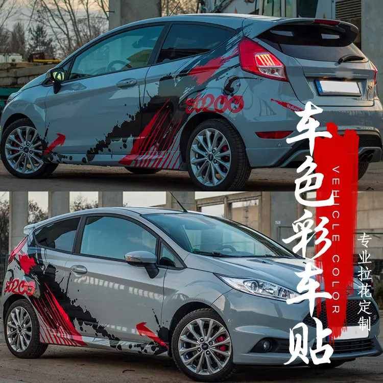 Ford Focus Performance ST Sticker CUSTOM Car Whole Body Focus MK2 Styling  Car Decal Vinyl Red Silver Black Blue Car Wrap 