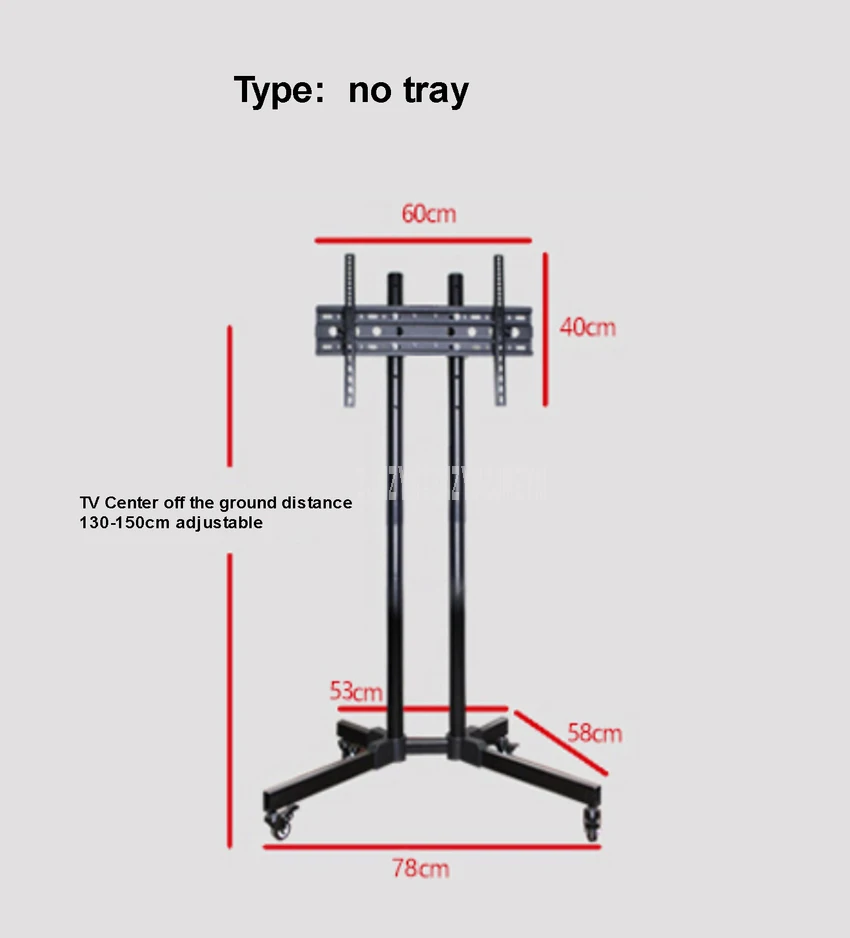 Для 32-65 дюймов светодиодный ЖК-Телевизор подставка опорная база Подвижный Холодный Rol светодиодный стальной крепкий телевизионный ТВ кронштейн 165 см Общая высота