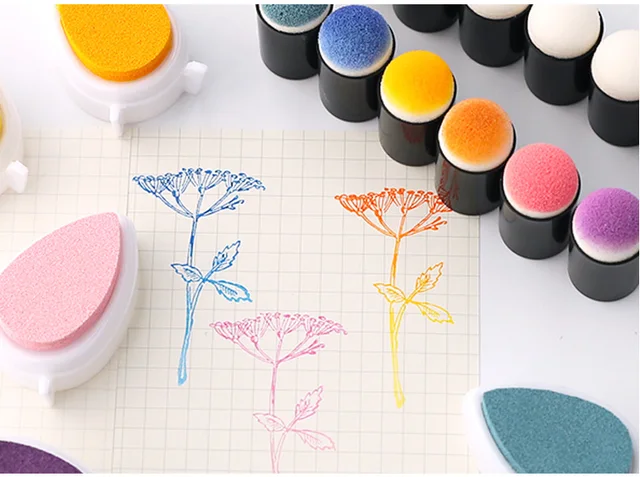 Kit 8 Inchiostri Per Dita - Tamponi Colorati Per Bambini, Pittura E Timbri, Facili Da Pulire - Foto 9