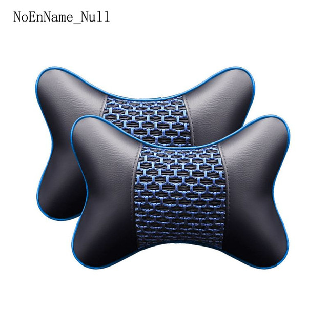 Artificial Leather Car Pillow Protection Neck Car Headrest Comfortable Auto Supplies Safety Breathable Neck Pillows
