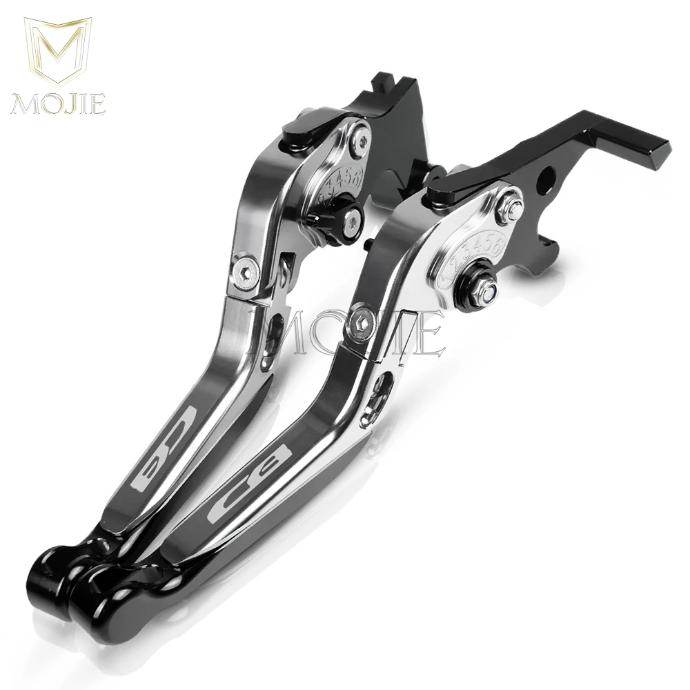 CB125R 11-20 BK GY Мотоцикл с ЧПУ Регулируемые Складные Выдвижные Рычаги Тормозная система сцепления для Honda CB500 CB600F CB125R CB 500 600F 125R CB 600 F 125 R - Цвет: CB125R 11-20 BK GY