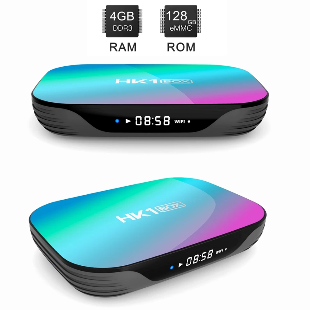 8K Ultra HD Android ТВ приставка Android 9,0 Смарт ТВ приставка 5G wifi 8K HDMI 2,1 USB 3,0 четырехъядерный процессор Amlogic ОТТ ТВ приставка телеприставка - Цвет: 4GB  128GB