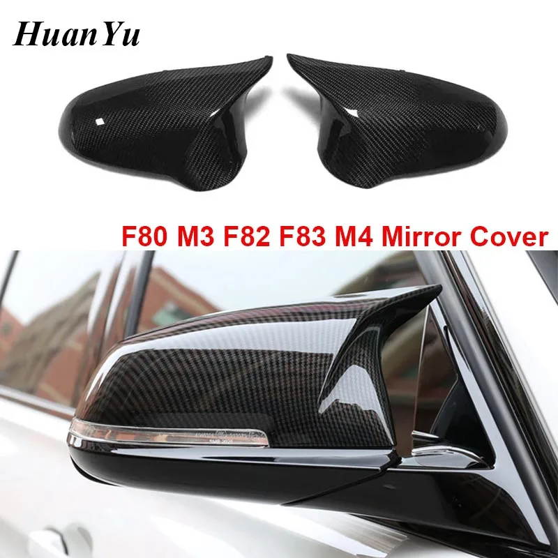 

M3 F80 M4 F82 F83 Carbon Fiber Mirror Cover for BMW M Look Replacement Side Door Rearview 2014 2015 2016 + LHD Only