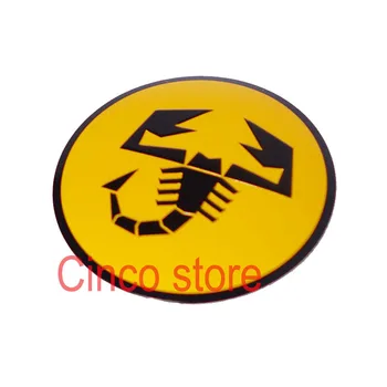 

4pcs new 56mm Abarth Car Emblem Wheel Center Hub Cap Badge wheel Decal Sticker Car Accessories For FIAT 124 125 500 695 OT2000 C