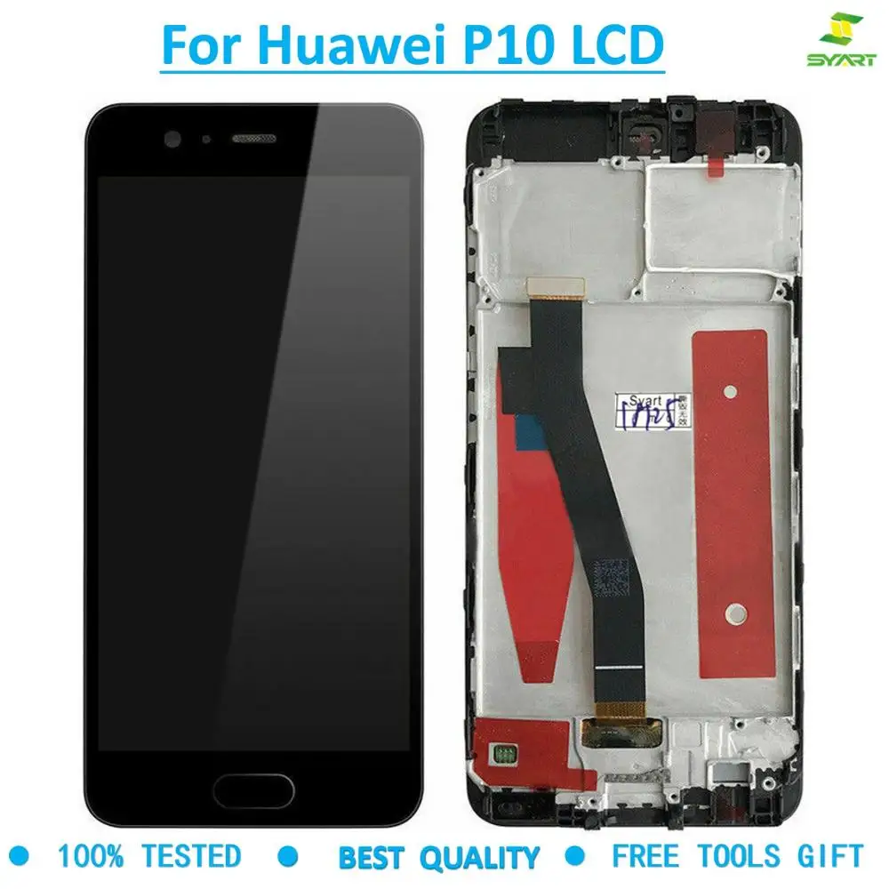 5.1"For Huawei P10 LCD VTR-L09 VTR-L10 VTR-L29 Display Touch Screen frame Digitizer Assembly Replacement For Huawei p10 lcd