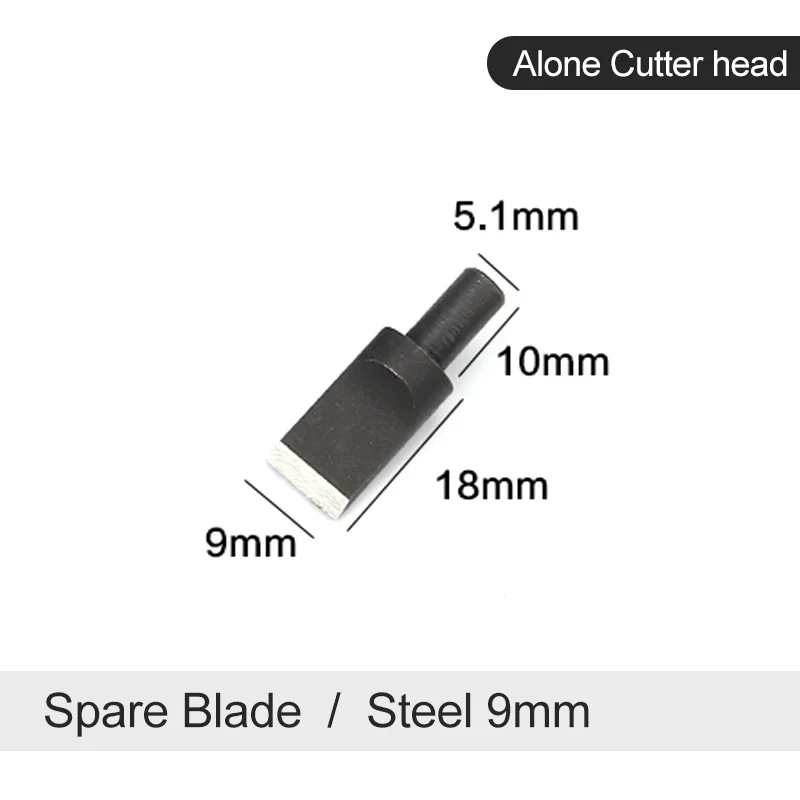 Only blade 9mm steel Кожаный ручной инструмент, Вращающийся Поворотный нож, инструмент для нарезки керамических ножей, идеально подходит для ручной работы, кожа с дополнительным углом и лезвиями - Цвет: Only blade 9mm steel