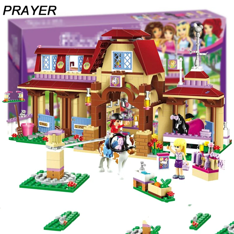 

594PCS Girl Friends Series Heartlake Riding Club Building Blocks Brick Lepining Toys for Kids 41126 Educational Toys for Childre