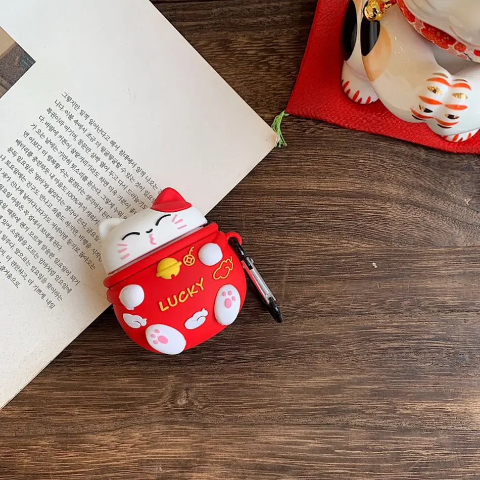964P 3D силиконовый чехол для наушников для Airpods чехол с милым медведем из мультфильма чехол для Apple Air pods 2 чехол для Earpods чехол для наушников - Цвет: 964P
