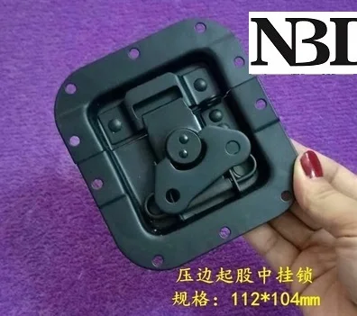 Hasp 2 шт./лот Черный дорожный полёт аудио чехол утопленный бабочка Засов петля с защелкой угловая скобка пружинная тяга ролик фурнитура - Цвет: Hasp