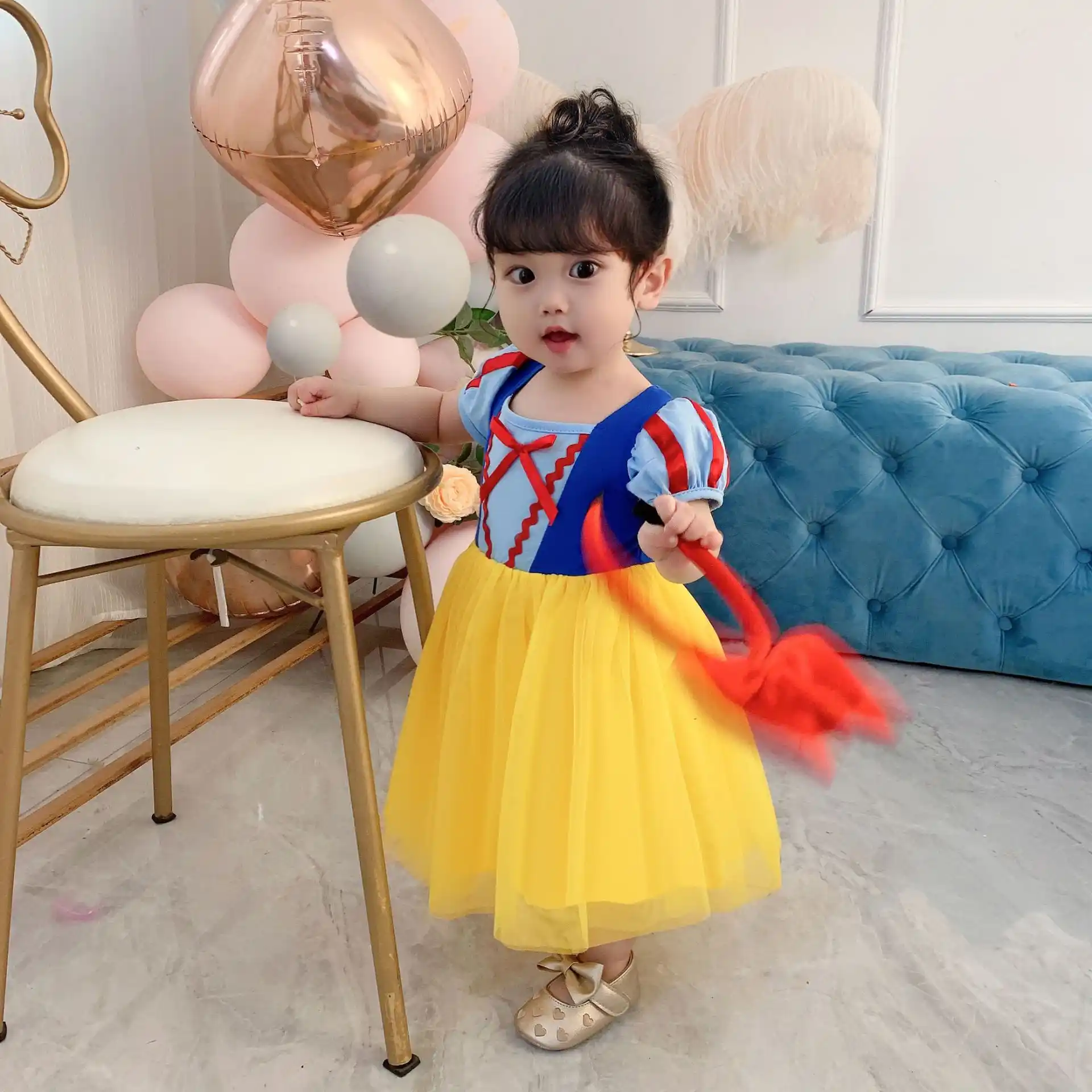 冷凍白雪姫ドレス子供のドレス冷凍春と夏の綿の女の子フロッピードレス誕生日パーティードレスドレス Dresses Aliexpress