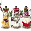 New Year 2021 Christmas Wine Bottle Dust Cover Xmas Navidad Christmas Decorations for Home Noel Deco Natal Dinner Party Decor 6